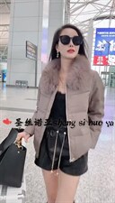 皮羽绒服，女装羽绒服，圣丝诺亚