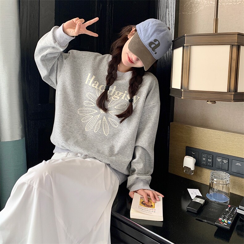 时尚休闲卫衣套装女2025春秋新款韩版小个子宽松显瘦半身裙两件套,女装套装/套裙,2C037