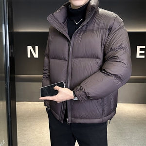 90%标白鸭绒 2025冬季高品质无胆穿刺宽松羽绒服外套M675-P360图片