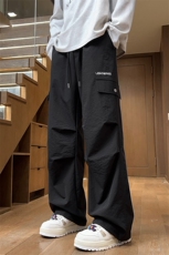 供抖音高点击重磅刺绣宽松卫裤秋冬款X416B-1-KL908-P45限68，男装休闲裤，星座416B-1