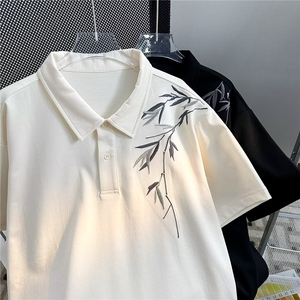 2024夏季新款刺绣休闲圆领短袖T恤 T5054 P32图片