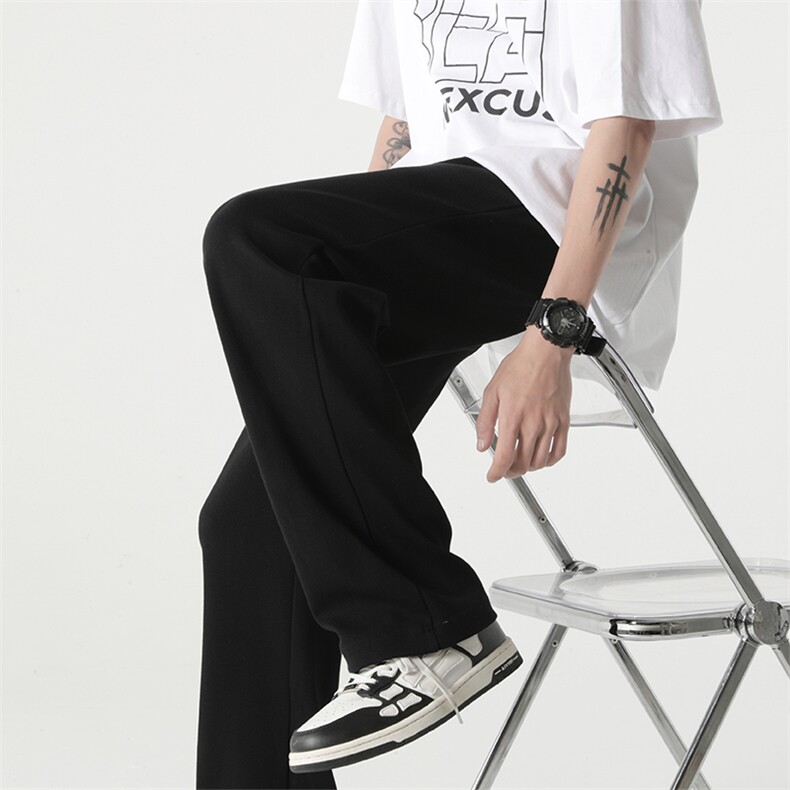 2026新款宽松直筒西裤男女运动裤春夏季阔腿裤XZ211-1-K2307-P45，男装西裤，星座211-1