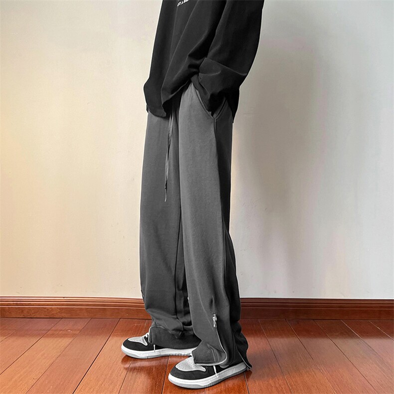 B2212022秋装青少年大码男女情侣款拉链休闲卫裤LK22057-P60控78,男装休闲裤,电商B221