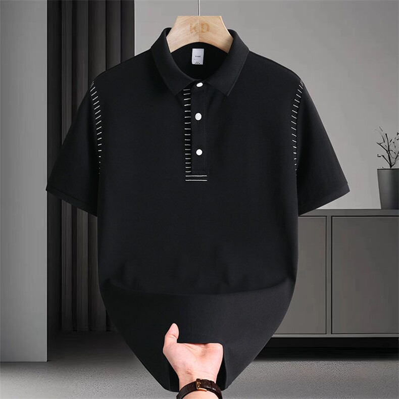 直播夏季男士休闲百搭简约潮流翻领短袖T恤POLO衫8839P35，男装T恤，电商B226-2（原B217-2）