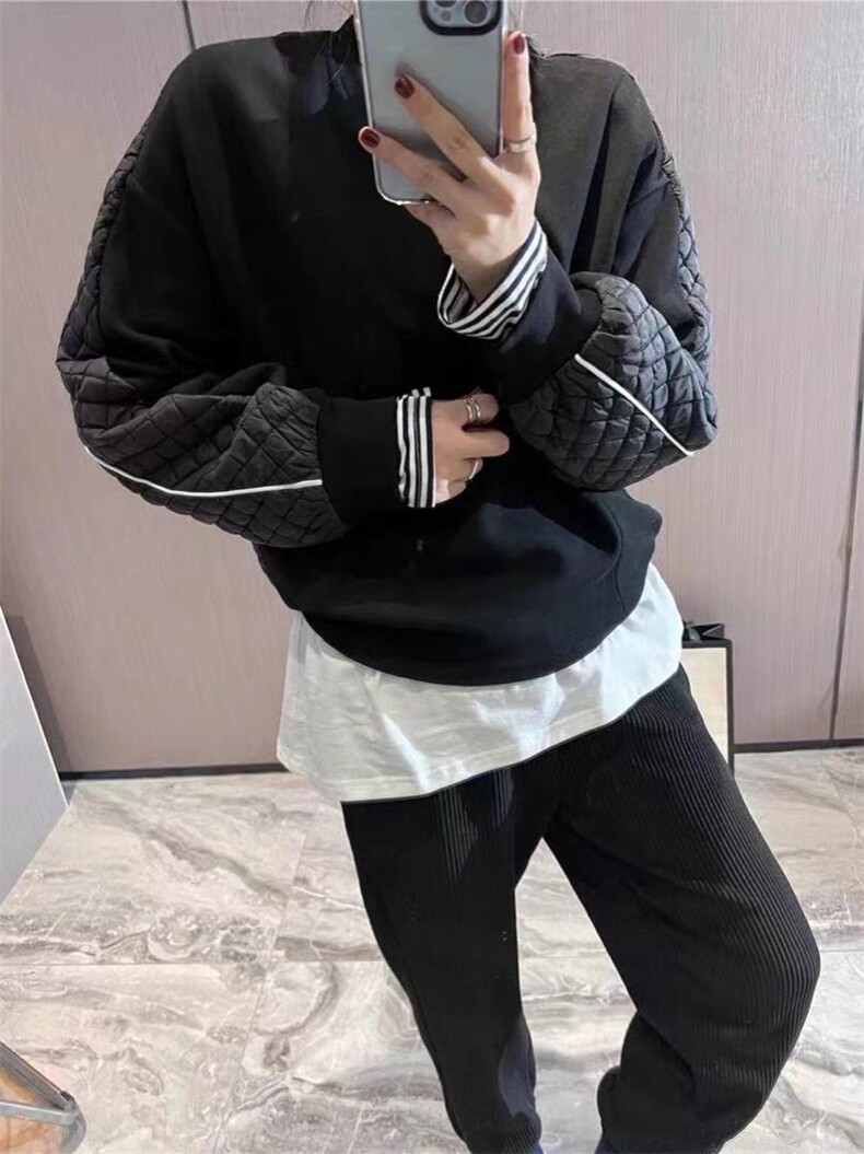 加绒卫衣拼，女装卫衣/绒衫，依多坊