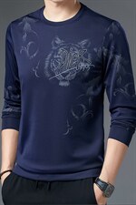 CE676钱塘2020-2春秋季新款时尚休闲简约中青年男士长袖T恤P32，男装T恤，钱塘207-2
