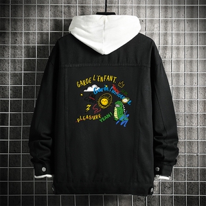牛仔夹克男大码牛仔外套男茄克 NJ77219-P60 加绒款-P75图片