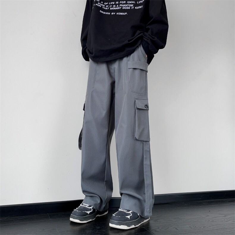 常年备货款男宽松直筒高街潮牌工装休闲长裤K812p55大量备货,男装工装外套,电商D315A
