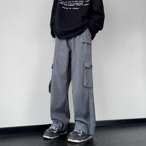 常年备货款男宽松直筒高街潮牌工装休闲长裤K812p55大量备货图片