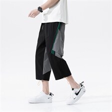 7XL~M大码港风七分裤2023夏季新款学生潮流工装男女休闲中裤控68，男装休闲裤，钱塘717(原712)