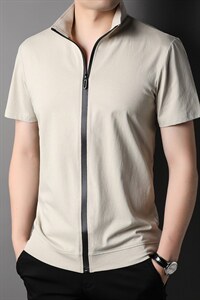 POLO衫男上衣半袖男装衣服男士体恤衫T恤潮牌休闲翻领爸爸短袖男图片