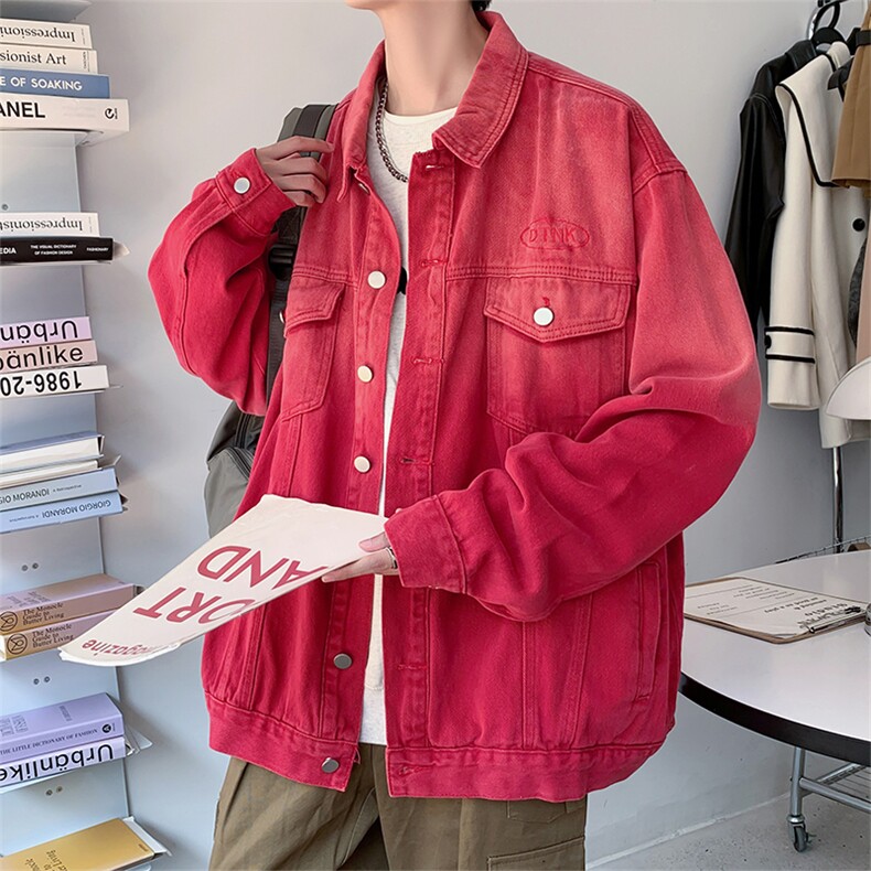 牛仔外套男春秋韩版潮流潮牌夹克男休闲上衣服JK0892-P75图片