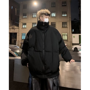 假两件棉服外套男士痞帅2024冬季新款加厚棉袄高级感棉衣 M262图片