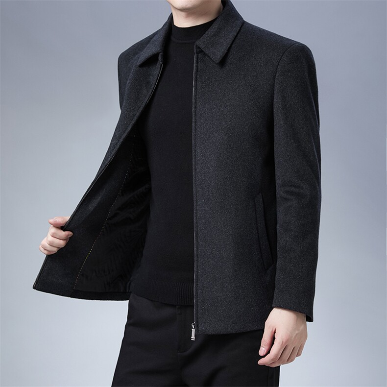 BEN8910钱塘2020-2商务休闲百搭简约中年男士冬季厚款夹克P190,男装夹克,钱塘207-2