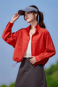 现货2026夏季新款轻薄透气时尚宽松休闲莱赛尔常规夏季女士短外套图片