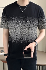 店主风棉麻定制面料品质高级感冰丝短袖t恤男C317-77191-P55，男装T恤，电商C317