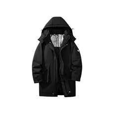自家图有视频中长款棉服连帽登山情侣聚热保暖工装棉衣M2573p110，男装棉衣，电商D315