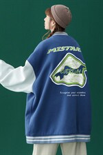 春装衔接新款潮流酷盖时尚印花宽松夹克棒球服外套G110P65控88，男装夹克，A247A