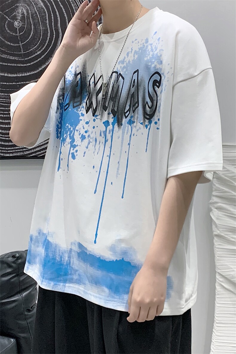 2025夏季港风原创设计休闲款式T恤B266-DX01-P30,男装T恤,星座B257-1