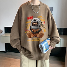 半高领毛衣男士大码针织衫男毛线衣男M18281-P45加绒款-P65，男装针织衫/毛衣，电商A040