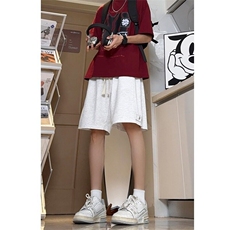 运动短裤男士夏季宽松休闲五分卫裤子2025新款青少年薄款外穿中裤，男装休闲裤，星座506A