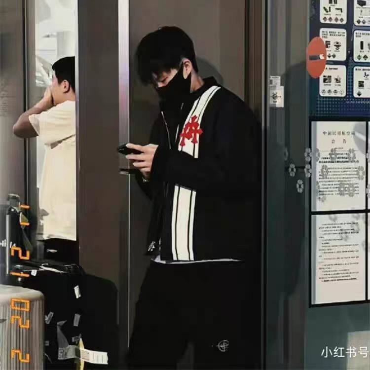 (网图)加厚加绒立领外套宽松男友风BF皮标夹克313B-KL52加绒-P135,男装夹克,星座313B