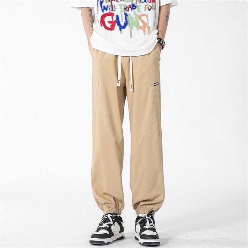 K325-P38青春流行夏季宽松型ins时尚潮牌束脚裤,男装休闲裤,星座1501-1