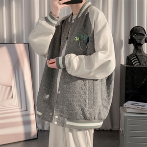 2023秋上新潮流棒球服男女中性风韩版运动刺绣夹克外套8013-P95,冬特步穿衣搭配男图片