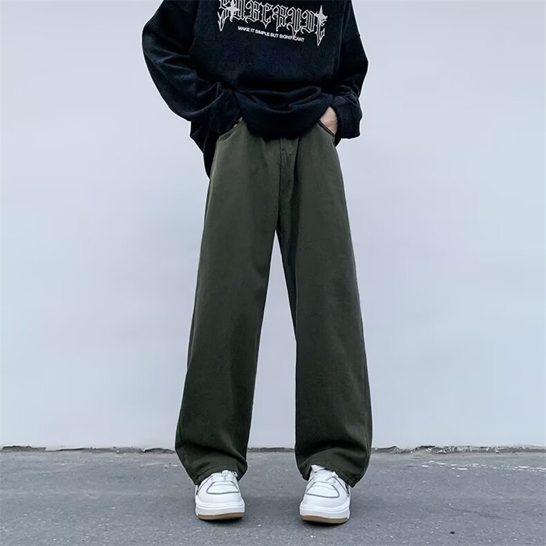 复古牛仔裤美式oversize裤子男小众设计感vintage工装裤NK330-p42,男装牛仔裤,星座1008-1