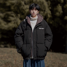 港风冬季时尚百搭宽松字母印花潮流棉服外套MY6470P115控158，男装棉衣，电商A268A