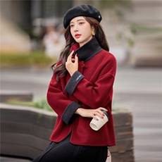 2025年冬季新款双面绵羊毛外套女，女装双面呢大衣，美沁