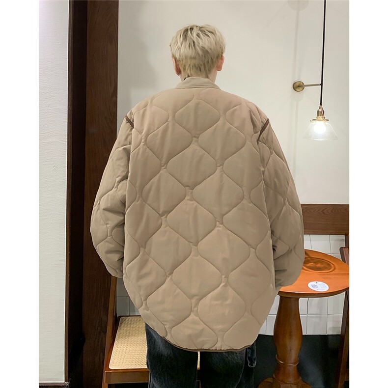 冬季绗线棉服飞行夹克复古百搭男女棉衣宽松保暖外套TT163P50,男装夹克,星座1013-5