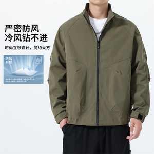 311B-1-892-P55控98秋季新款夹克外套男立领户外休闲上衣图片
