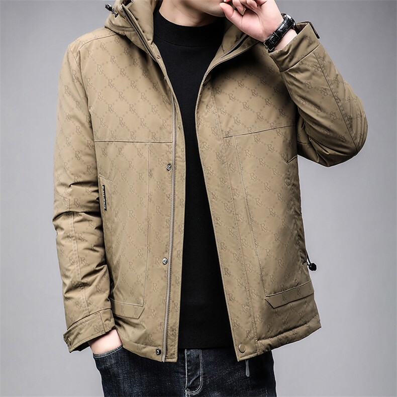 B8027白鸭绒90绒精品商务时尚休闲简约冬季厚款中年男士羽绒服,男装羽绒服,钱塘207-3