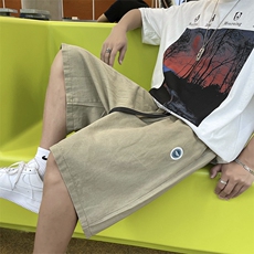 短裤男宽松休闲夏季外穿五分裤ins潮牌运动百搭中裤潮流D908-P30，男装休闲裤，星座1008-1