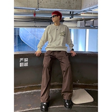 B221美式街头hiphop宽松户外工装休闲裤子LK23116-P60控78，男装休闲裤，电商B221