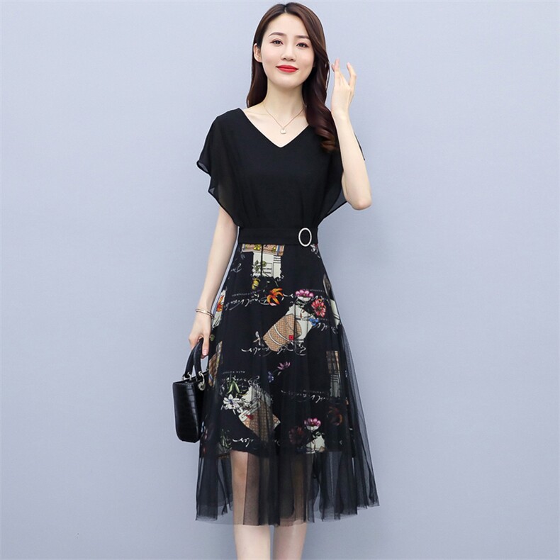 夏季连衣裙2025年新款女装大码显瘦洋气减龄品牌裙爆款,女装连衣裙,仁梯