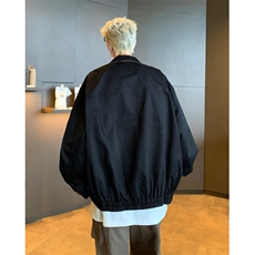 复古格纹肌理感宽松休闲两面穿夹克外套男开衫上衣服8509/P75，男装夹克，星座506