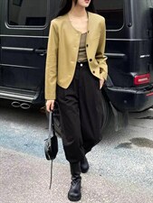 2022秋季新款时尚百搭宽松欧货潮流高级感高街百搭皮衣，女装皮衣，L·H·X