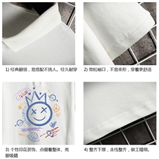 PL57180-P35翻领短袖polo衫男大码胖子半袖t恤男有领保罗衫网格，男装Polo衫，电商A040A