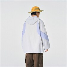 UPF50+有报告凉感轻薄透气宽松大码潮流防晒服DQC658-P48，男装防晒衣，电商B306