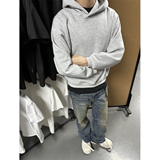 抖音得物二开26春装美式高街短款廓形连帽卫衣男女外套LM01，女装短外套，电商A486