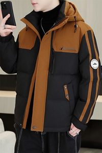 冬季加厚棉衣男休闲青年连帽棉衣百搭棉服外套MY8755-P113图片