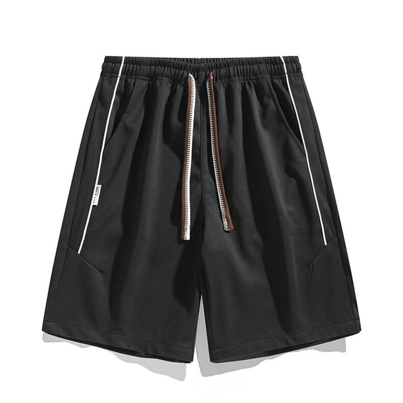 新款五分短裤男日系白底夏季休闲百搭纯色运动短裤CK2405-P27控48图片