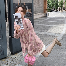 高级感显瘦上衣短裙女2025春秋季新款韩系气质小香风裙，女装短外套，天使之佳话