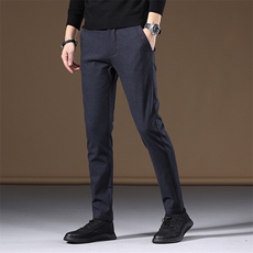 秋冬男士加绒厚款休闲裤修身直筒百搭弹力长裤K8875现货主推款，男装卫衣，星座224-3