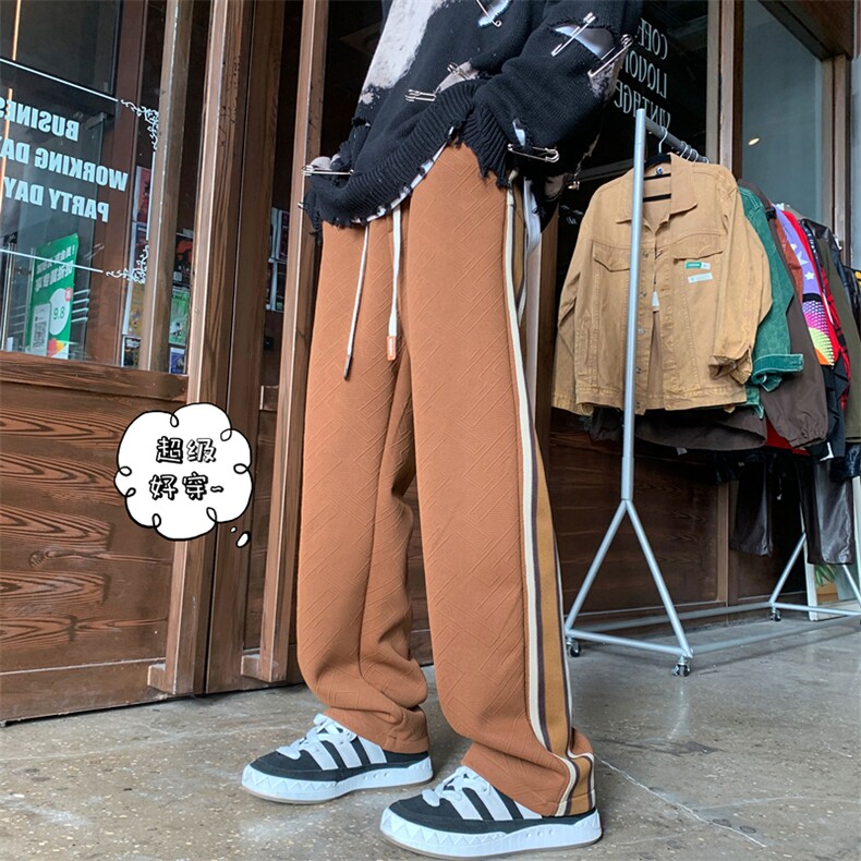 XZ616 冬季新款加绒加厚提花提花面料休闲裤 TY429 P65控78图片