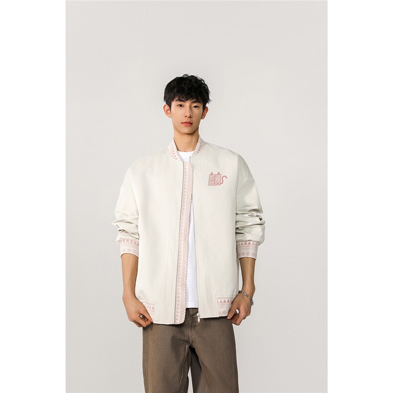 定制螺纹小恶魔印花大码M-5XL夹克男聚酯纤维JK78152P85控138,男装夹克,星座226-1