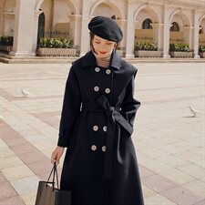 大货已出！主推款！版型超好毛呢外套163-W82-P170-控248，女装毛呢外套，拾菱