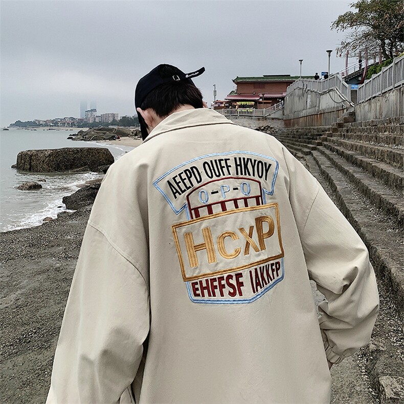 910A-W947秋装新款嘻哈潮流百搭夹克男宽松情侣外套,男装夹克,星座910A